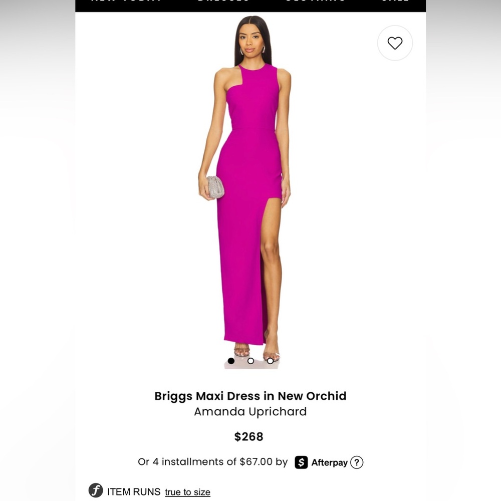 Amanda Uprichard Women's Pink Maxi Dress